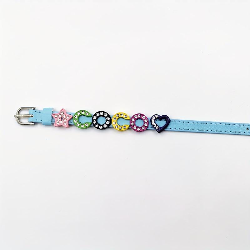 Personalized Pet Memorial Bracelet with Rhinestones