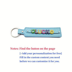 Custom Pet Memorial Keychain - Colorful Rhinestone Letters - Up to 8 Characters