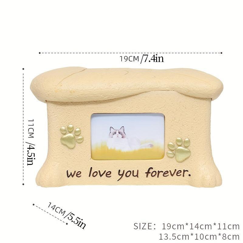 Pet Resin Urn Dog Ashes Container Memorial Cremation Urns Cats Ashes