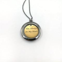 Silver Screw Cap Pet Memorial Pendant Engrave Name Years Golden Plate Pet Hair