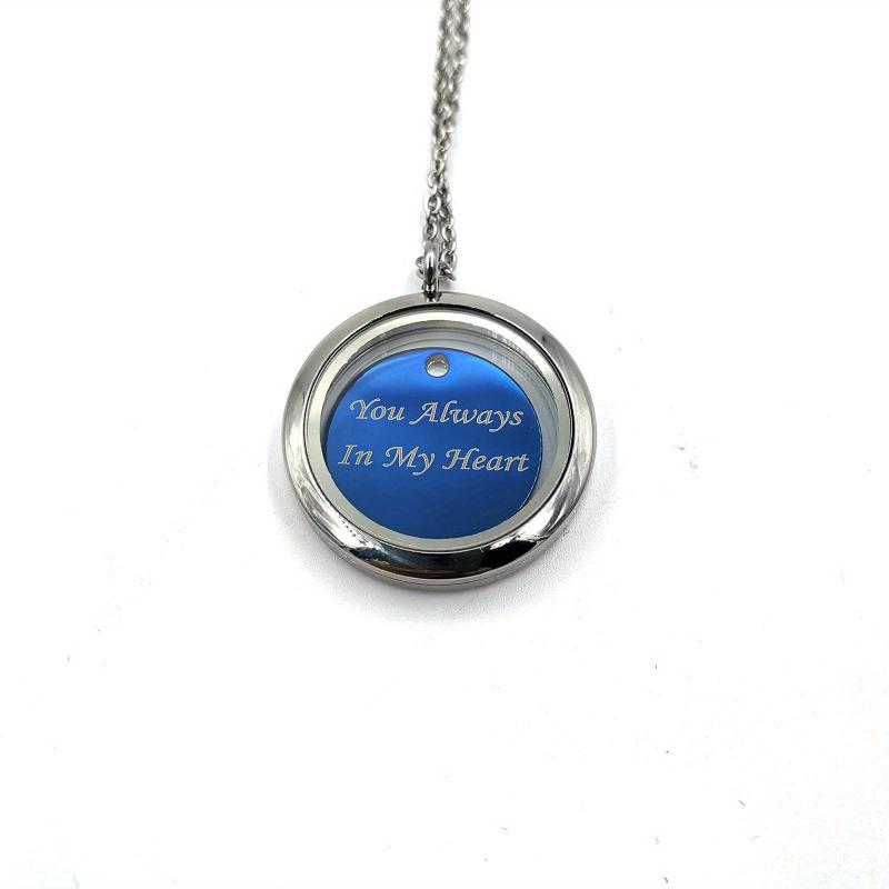 Silver Screw Cap Pet Memorial Pendant - Custom Engraved Name & Years Plate
