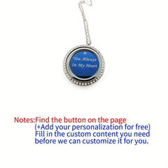 Custom Silver Rhinestone Pet Memorial Pendant Engraved Name Years Plate