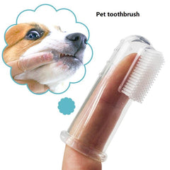 1pc Pet Toothbrush Soft Finger Cover Tooth Brushing Care Tool