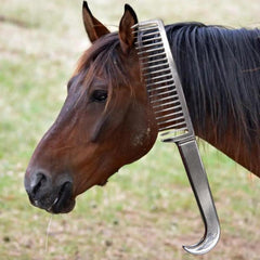 Durable Horse Grooming Comb Metal Tail Pulling Mane Comb