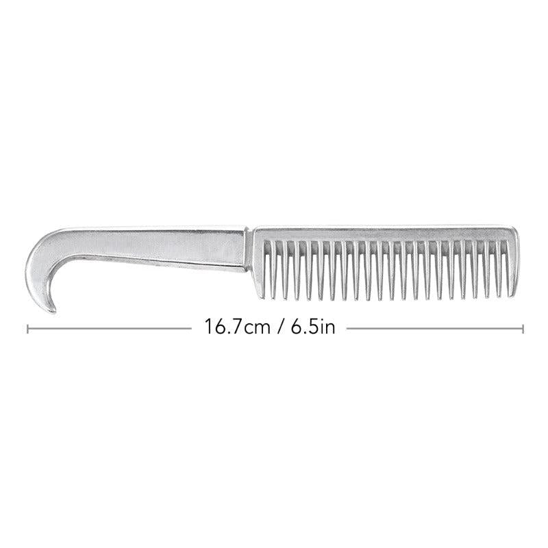 Durable Horse Grooming Comb Metal Tail Pulling Mane Comb