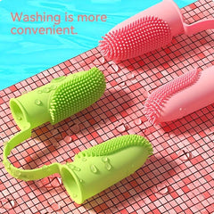 Small Pets Double Finger Toothbrush for Easy Teeth Cleaning