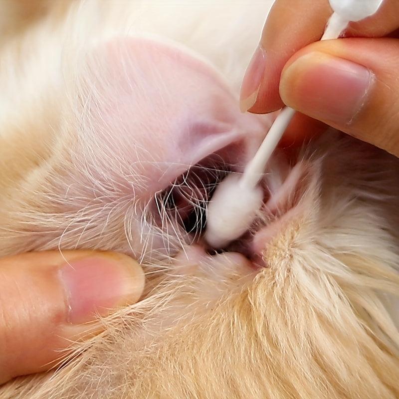 Pet Cotton Swabs Double Tipped Cotton Swabs With Paper Sticks Cotton Swabs