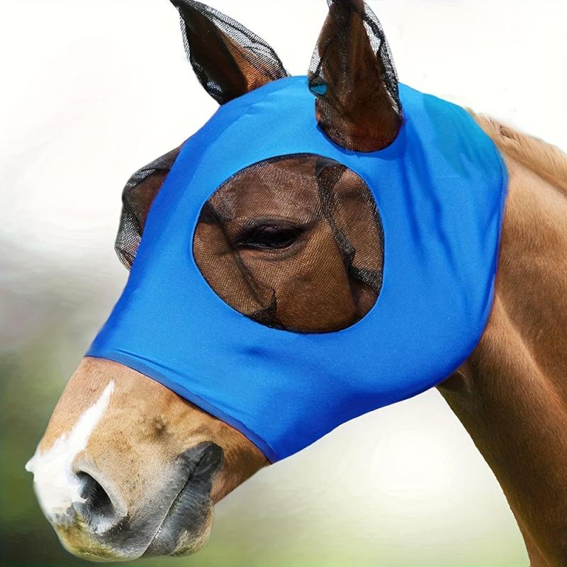 UV Protection Horse Fly Mask with Ear Coverage