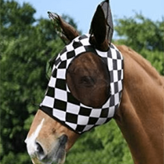 Ultra Light UV Horse Mask with Ear Cover and Soft Mesh