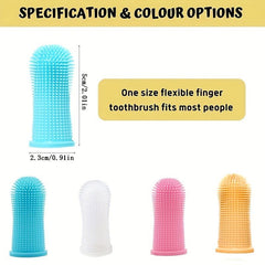 Silicone Fingertip Pet Toothbrush for Dog & Cat