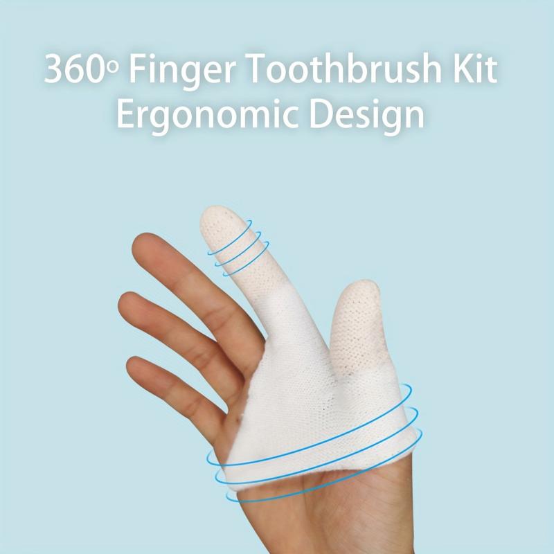 Pet Dental Care Kit Toothbrush for Cats & Dogs with Full Surround Bristles