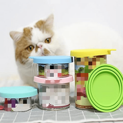 Silicone Pet Food Can Covers - 3 Pack