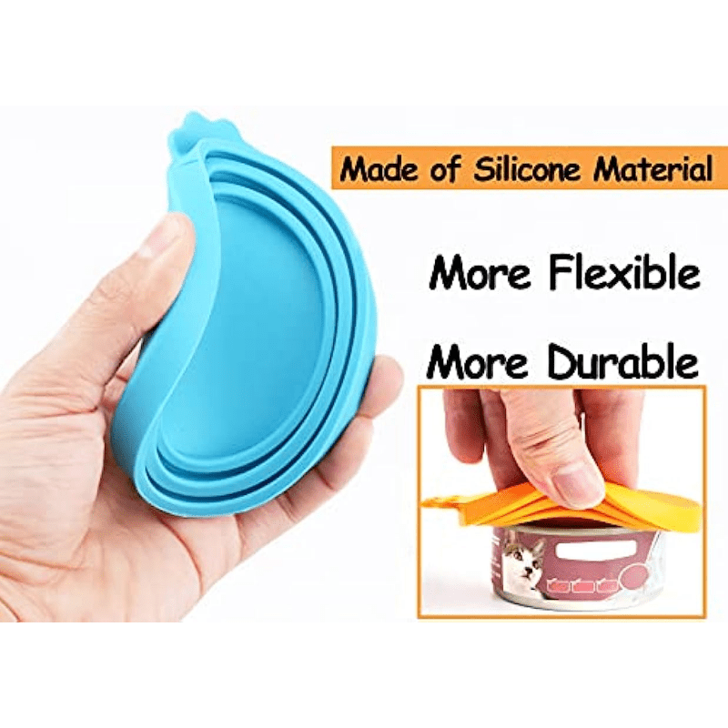 Silicone Pet Food Can Covers - 3 Pack