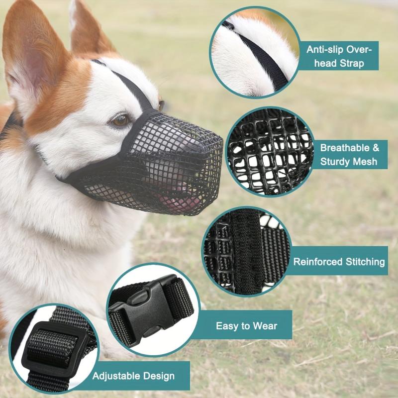 Adjustable Dog Muzzle for Small Medium Large Dogs