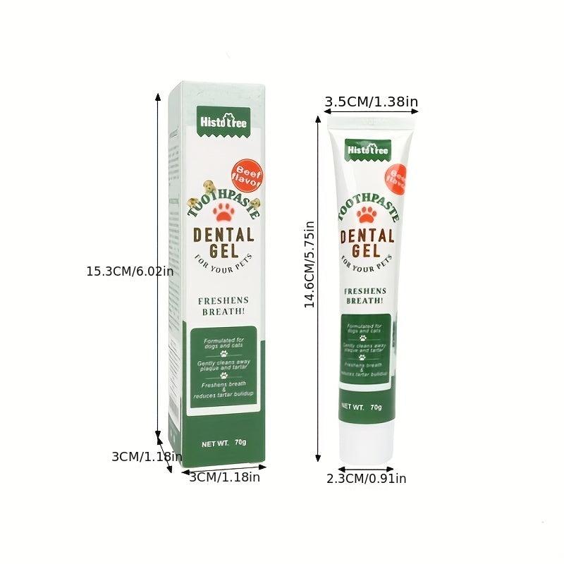 Pet Dental Cleaning Kit with Toothpaste & Finger Toothbrush