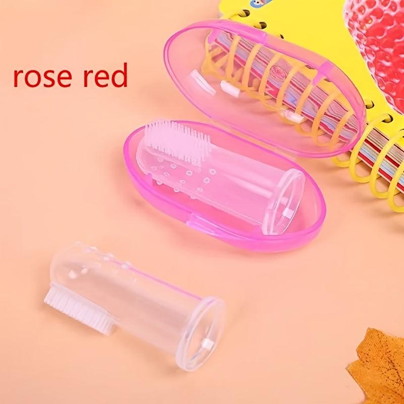3pcs Silicone Pet Finger Toothbrush Dog Cat Teeth Cleaning Brush