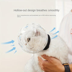 Transparent Breathable Pet Cat Muzzle Anti-bite Headgear