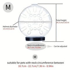 Transparent Breathable Pet Cat Muzzle Anti-bite Headgear