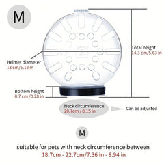Transparent Breathable Pet Cat Muzzle Anti-bite Headgear