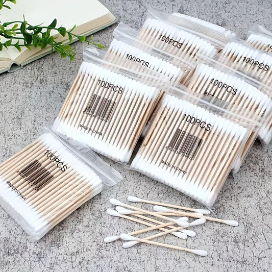 100/200pcs Pet Safety Swabs for Dogs & Cats, Cat Ear Cleaning Sticks