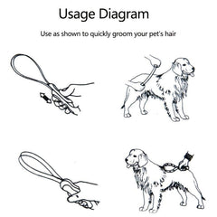 Pet Hair Removal Brush Shedding Tool Dog Grooming Horse Hair Scraper