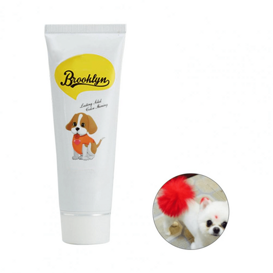 80g Semi Permanent Pet Dye Cream High Pigmented Colorful Dog Hair Bright Color
