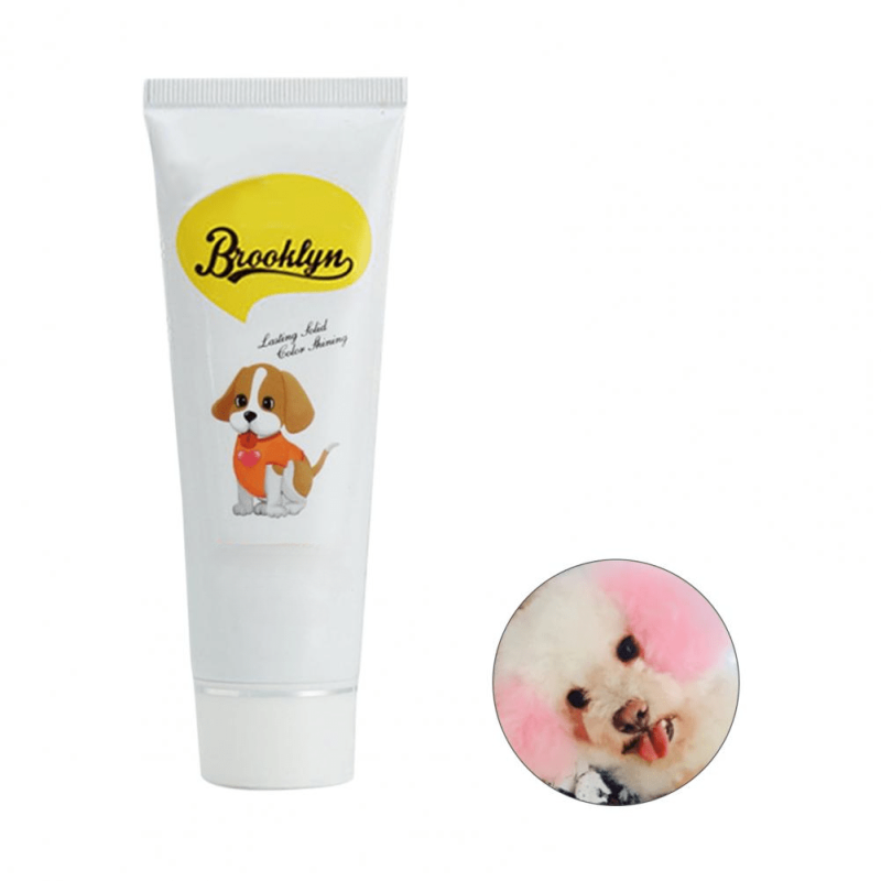80g Semi Permanent Pet Dye Cream High Pigmented Colorful Dog Hair Bright Color