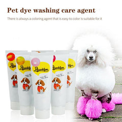 80g Semi Permanent Pet Dye Cream High Pigmented Colorful Dog Hair Bright Color