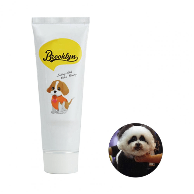 80g Semi Permanent Pet Dye Cream High Pigmented Colorful Dog Hair Bright Color