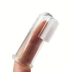 2pcs Finger Cover Pet Toothbrushes For Cat And Dog
