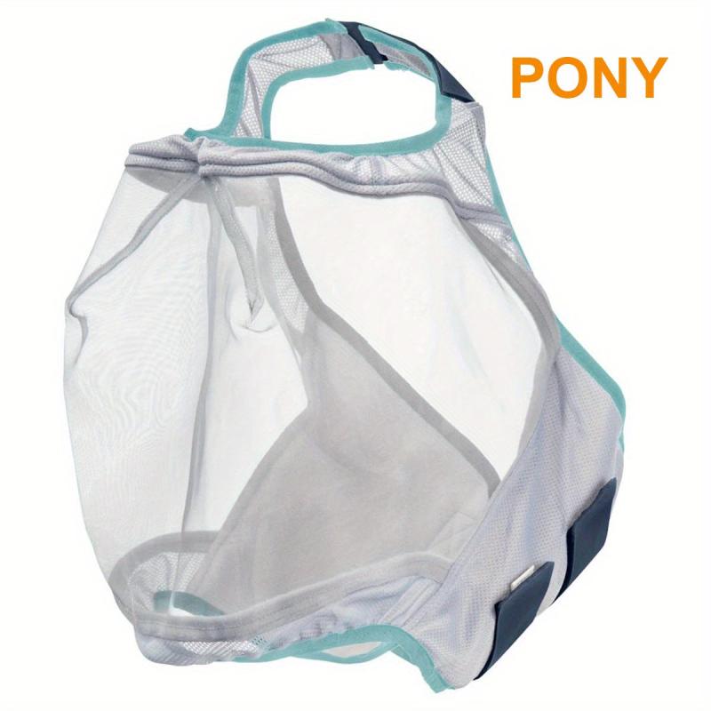 Horse Mesh Fly Mask Face Cover With Ear Elastic Breathable