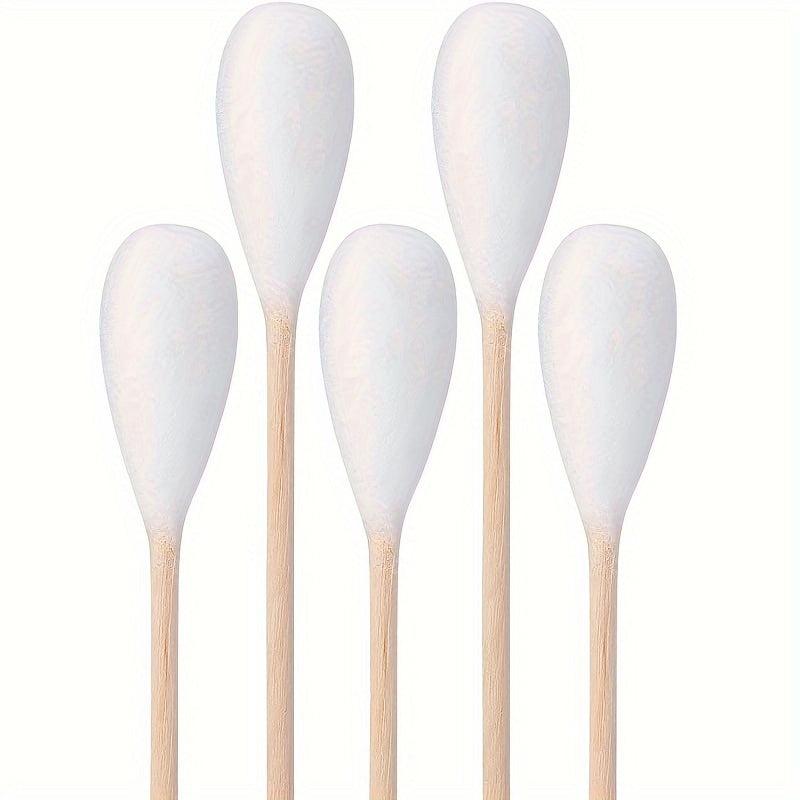 100/200 Large Cotton Swabs w/Bamboo Handle Dog Ear Cleaning