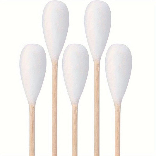 100/200 Large Cotton Swabs w/Bamboo Handle Dog Ear Cleaning