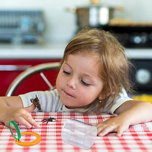 Yellow Plastic Insect Box w/ Acrylic Magnifying Glass