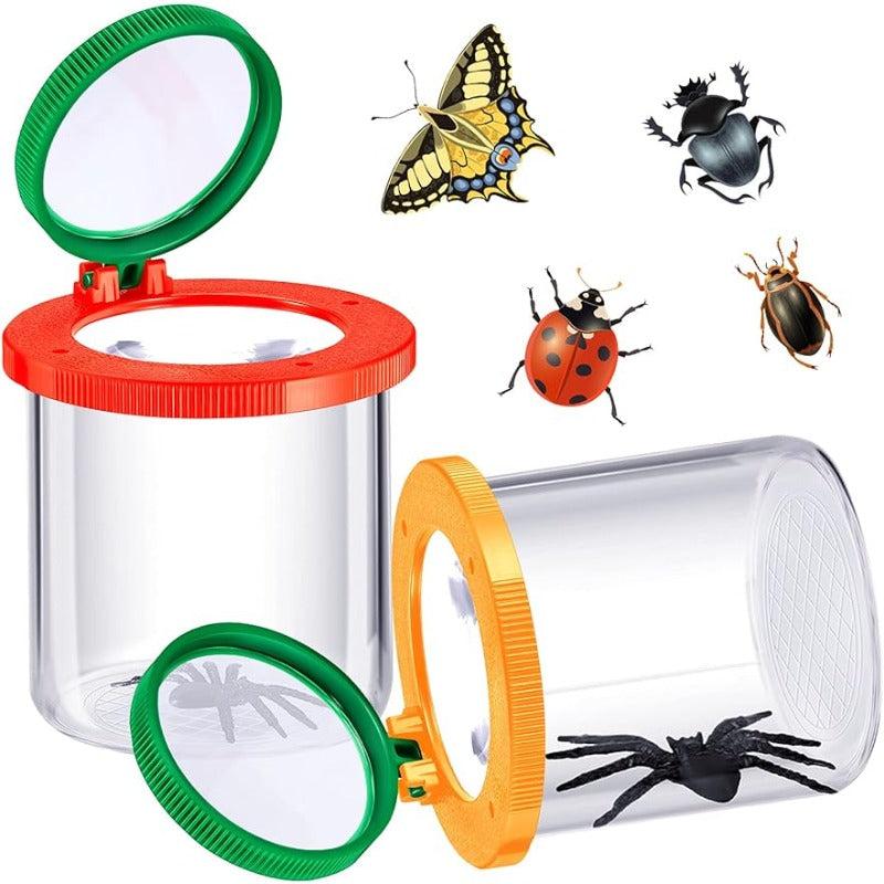 Yellow Plastic Insect Box w/ Acrylic Magnifying Glass