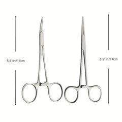 Dog Ear Hair Plucking & Bleeding Control Tweezers Set