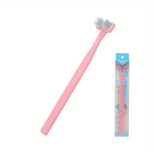 Pet Dual Head Toothbrush Fine Dense Cleaning Tool Four Colors
