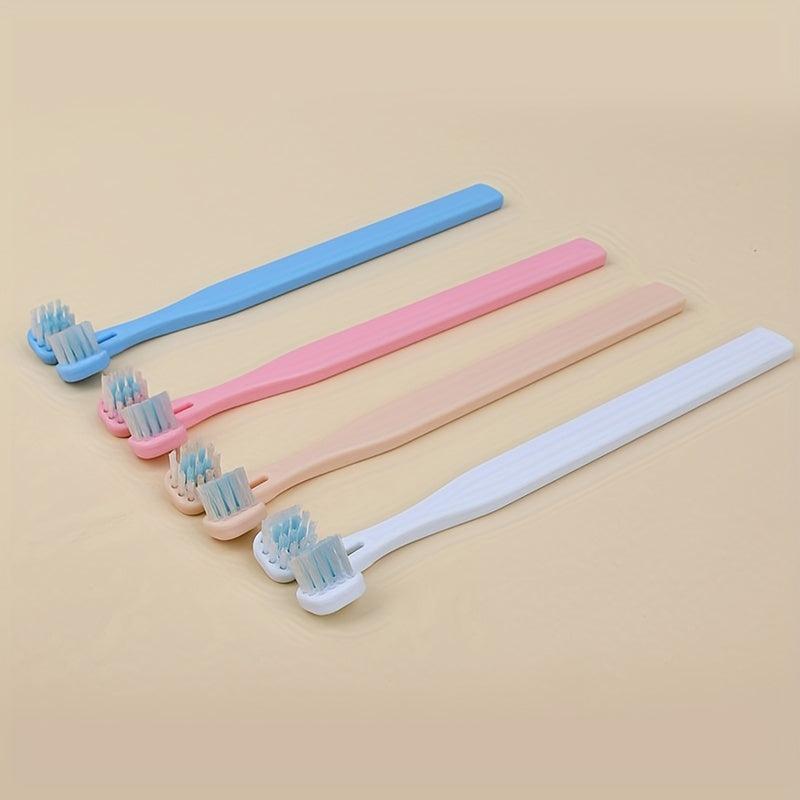 Pet Dual Head Toothbrush Fine Dense Cleaning Tool Four Colors