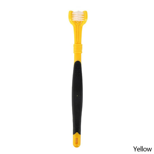 3 Sided Pet Toothbrush Dog Cat Teeth Cleaning Brush