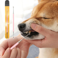 Pet Teeth Cleaning Tools Double Headed Dog Dental Cleaning Scraper