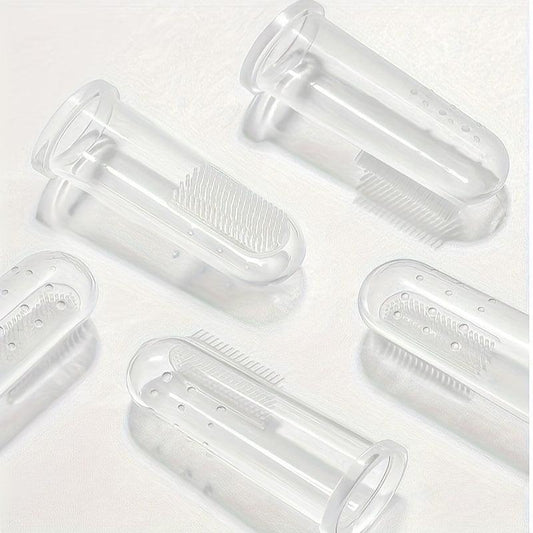 Soft Silicone Pet Toothbrush for Cats and Dogs Oral Cleaning