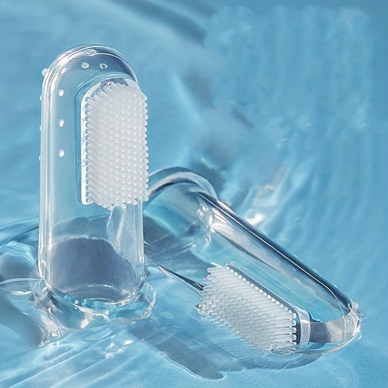 Soft Silicone Pet Toothbrush for Cats and Dogs Oral Cleaning