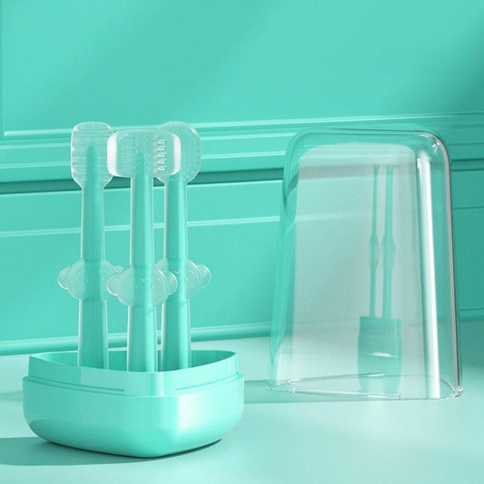 3pcs Silicone Toothbrush Set for Dogs Cats Dental Care