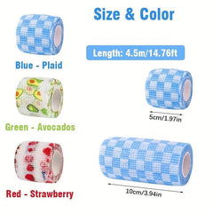 10pcs Carton Patterned Bandage for Pet Wound Care & Protection