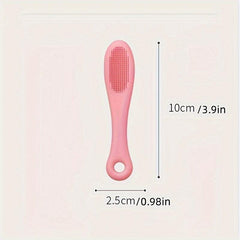 Silicone Dog Finger Toothbrush with Handle Pet Cleaning