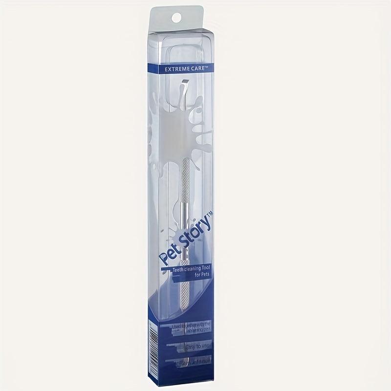Double Headed Pets Teeth Cleaning Tool Stainless Steel