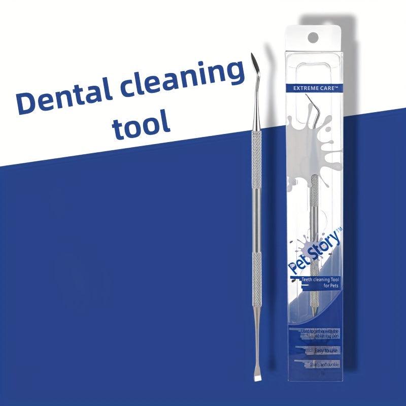 Double Headed Pets Teeth Cleaning Tool Stainless Steel