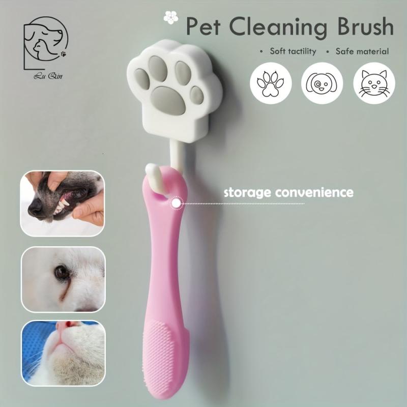 Soft Silicone Pet Finger Brush Dog Teeth Cleaning Brush
