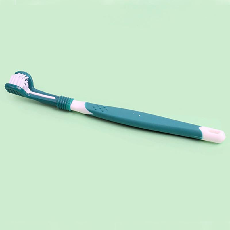 Three-Headed Dog Toothbrush for Cleaning Teeth and Freshening Breath