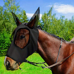 Soft Mesh Horse Fly Mask with Ears Quiet Ride
